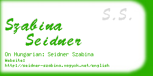 szabina seidner business card
